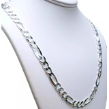 Corrente Masculina Banhada A Prata 3x1 60cm X 4mm, Ref 314