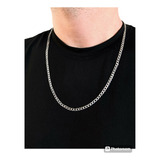 Corrente Masculina Cordão Banhada A Prata Semi Joia + Brinde