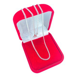 Corrente Masculina Fina Prata Grumet 60cm 2mm - Prata 925