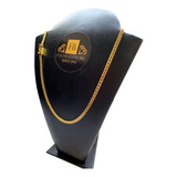 Corrente Masculina Luxo Grumet Duplo 5mm Banhada A Ouro 18k