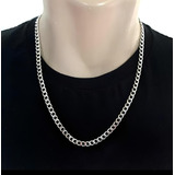Correntinha Colar Masculino Grumet 7mm 60cm Aço Inoxidável 
