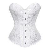 Corset Espartilho Corselet Corpete Bordado 3d