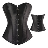 Corset Espartilho Corselet Corpete Overbust Liso