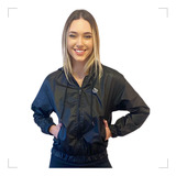 Corta Vento Feminina Forrada Com Capuz Impermeável Inverno