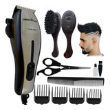 Cortador De Cabelo Inox Britania 14w E Escova Pra Barba