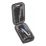 Cortador De Cabelo Mondial Cr-09m Titanium Power Com Maleta Cor Azul/prata 110v