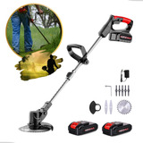 Cortador De Grama Roçadeira Elétrica Aparador 2 Baterias 48v