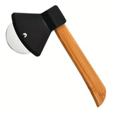 Cortador De Pizza Machado Inox E Cabo Madeira Preto - Wincy