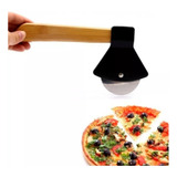 Cortador De Pizza Machado Lenhador Inox E Cabo De Madeira