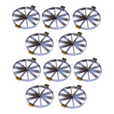 Cortador Kit 10 Uni Marcador D Tortas,bolos 10 Pedços Inox