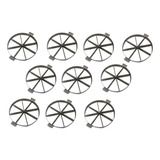 Cortador Kit 10 Uni Marcador D Tortas,bolos 8 Pedaçs Em Inox