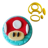 Cortador Mario - Cogumelo Para Decorar Pirulitos, Bolos