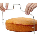 Cortador Nivelador Fatiador De Bolo Fio Duplo Ajustável Inox