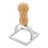 Cortador Para Ravióli Quadrado Cabo Madeira 7cm Mimo Style