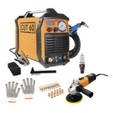 Corte Plasma Cut 60 220v + Esmerilhadeira 220v + Acessórios 
