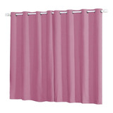 Cortina 2,00 X 1,50 Metros Oxford Grecia Janela Quarto Sala Cor Rosa