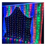 Cortina 300 Led 8 Funções 110v 3mx2m Natal Decoração Festas 