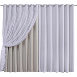 Cortina 4 00x2 30 Voil Com Forro Blackout Tecido Corta Luz