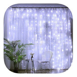 Cortina 500 Leds Fixa Branco Frio 4 X 2,2 Metros Festas