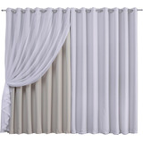Cortina 6 00x2 70 Voil Com Forro Blackout Tecido Corta Luz