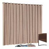 Cortina Atena Jacquard 4,00m X 2,80m C/ Varão De 3m 28mm