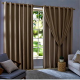 Cortina Blackout Com Voil 280x230 100% Corta Luz Sala/quarto