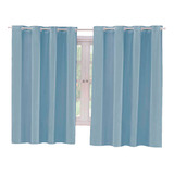 Cortina Blackout Corta Luz Pvc 220cm X 130cm Cor Azul-claro