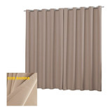 Cortina Blackout Tecido 2,80x 2,30 Corta Luz C Ilhós Cromado
