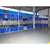 Cortina Cabine Pintura 2 Peças 2,80 X 5,00 Com Visor