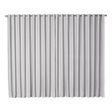 Cortina Corta Luz Blackout Veda Luminosidade 8,00 X 2,70m Cor Gelo