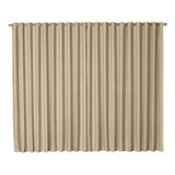 Cortina Corta Luz Blackout Veda Luminosidade 8,00 X 2,70m Cor Palha