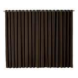 Cortina Corta Luz Blackout Veda Luminosidade 8,00 X 2,70m Cor Tabaco