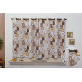 Cortina Cozinha Dona Maria 2 00x1 50 Oxford 