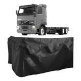 Cortina De Cetim Jogo 02 Peças Meio Para Volvo Fh Alto Cinza