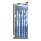 Cortina De Pvc Em Tiras - Larg 0,90 X Alt 2,10 Transparente