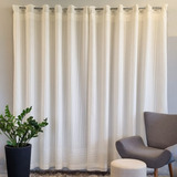 Cortina De Renda Com Forro Olímpia Interlar Marfim 350x220cm