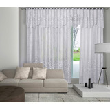 Cortina De Renda Donna 350x220 Cm Roseiral Com Bandô