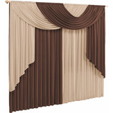 Cortina Elegance 3 00x2 80 Com Varão 3 Mts Duplo 