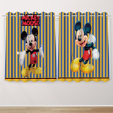 Cortina Infantil Temática 2,60x1,50 Mtrs Mickey