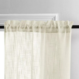 Cortina Luxo Voil Linho Flame 2,00x1,50 Varão Passante Sala