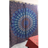 Cortina Meditação Manta Painel Mandala Indiana Casal Queen