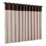 Cortina Oxford Bicolor De Sala/quarto 300x250