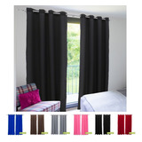 Cortina Oxford Para Sala E Quarto Diversas Cores 3,00x1,70 M Cor Preto