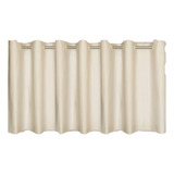Cortina Para Pia De Cozinha/ Balcão Blackout Preta 1,40x0,80 Cor Bege