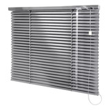 Cortina Persiana Horiz Pvc 100x130 Cinza Primafer