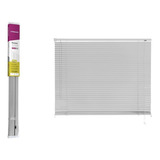 Cortina Persiana Horiz Pvc 120x130 Cinza Primafer