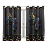 Cortina Quarto Infantil Decorativa Controle Gamer 2,00x1,50