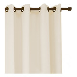 Cortina Roma P/ Quarto E Sala 4,00x2,50m C/ Ilhóses - Cores Cor Creme