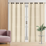 Cortina Sala E Quarto Linho Rustico Cru 2,80 X 2,30 Altura