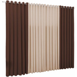 Cortina Samara 4 00x2 50 Com Ilhos Para Varão